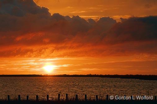Powderhorn Lake Sunset 27265.jpg - Photographed along the Gulf coast near Port Lavaca, Texas, USA.